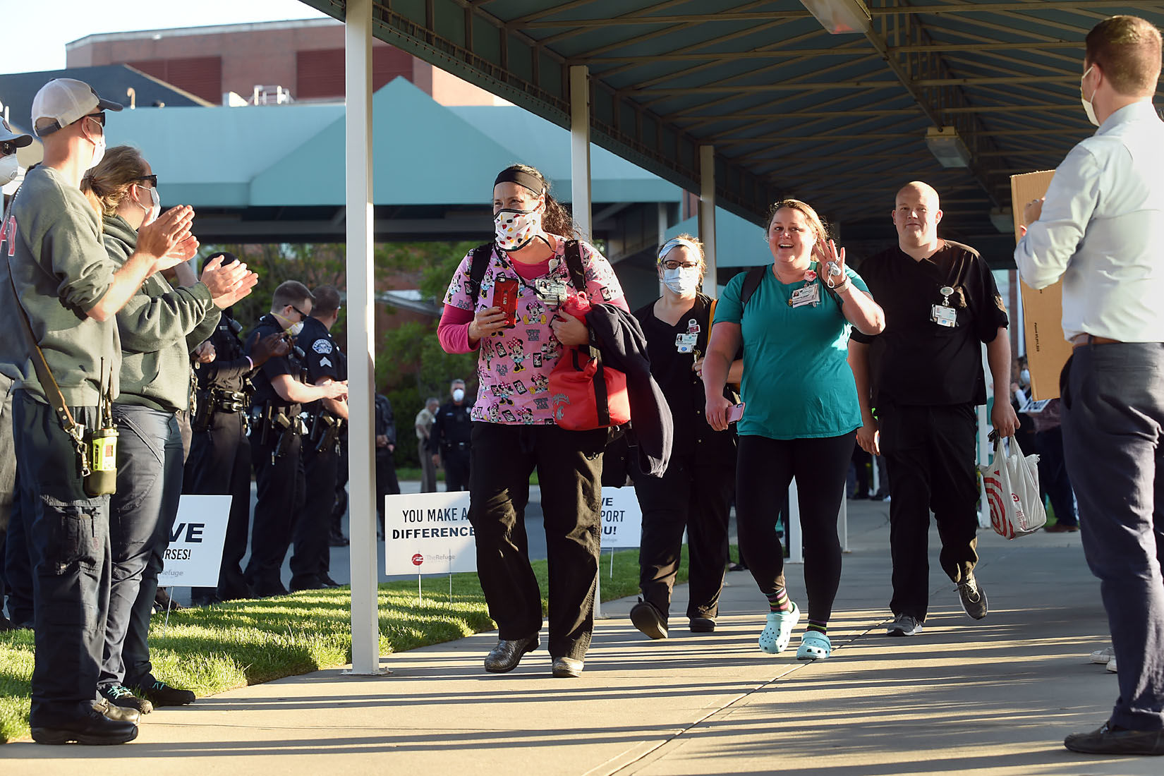 First Responders Salute Atrium Health Workers